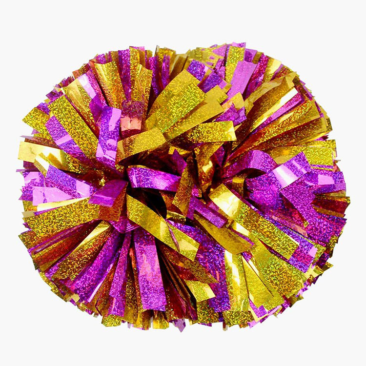 6'' Hologram Cheer Pom Poms 2PCS