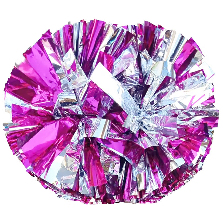 6'' Metallic Cheer Pom Poms 2PCS