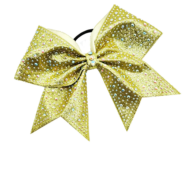8'' Rhinestone Cheer Bow