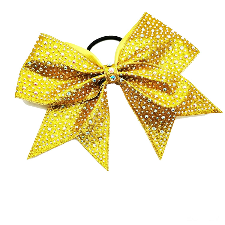 8'' Rhinestone Cheer Bow