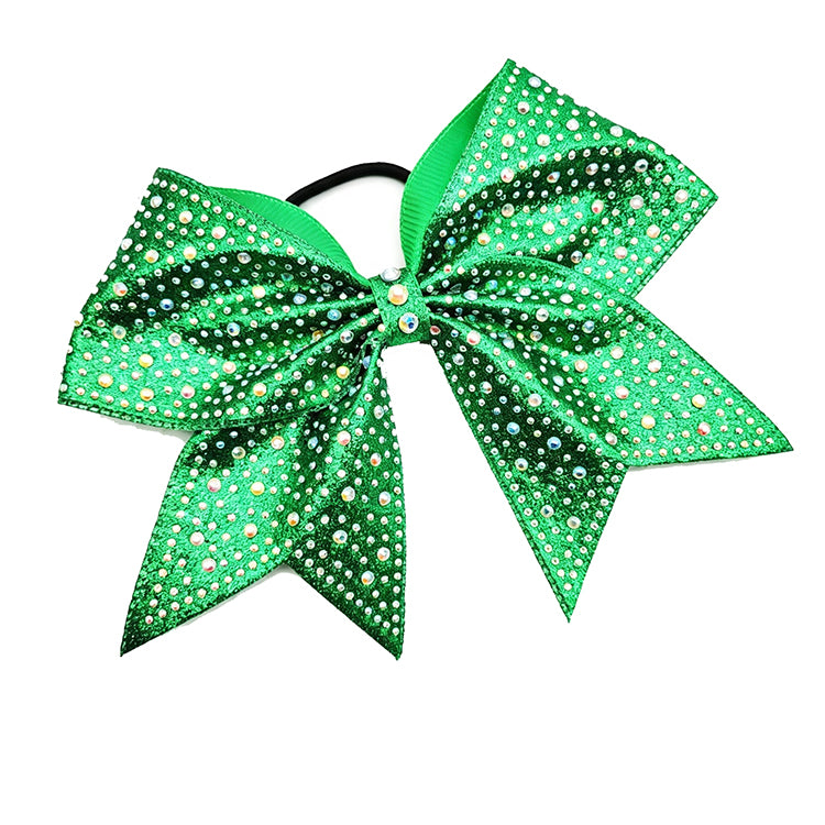 8'' Rhinestone Cheer Bow