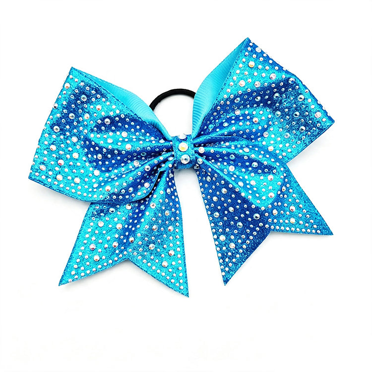 8'' Rhinestone Cheer Bow