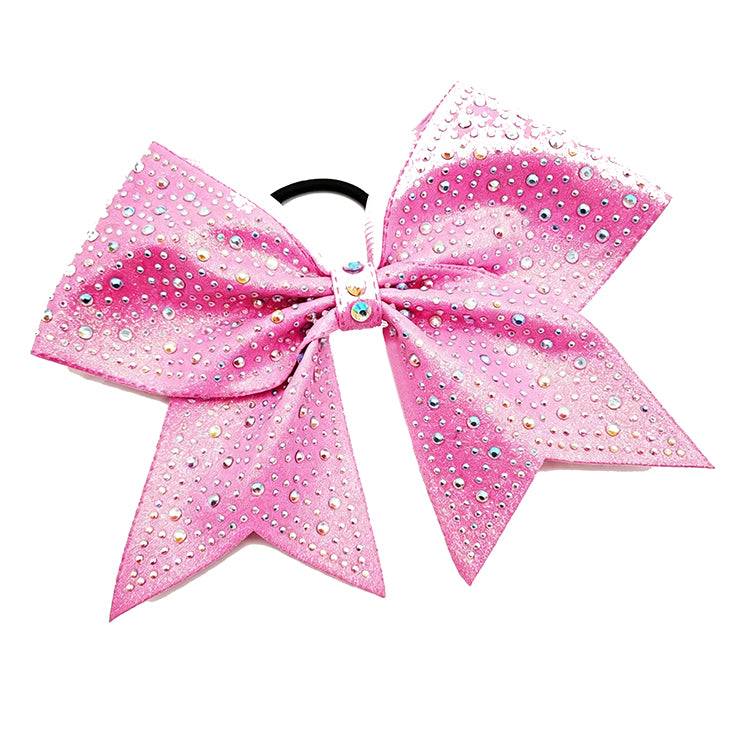 8'' Rhinestone Cheer Bow