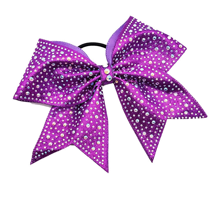 8'' Rhinestone Cheer Bow