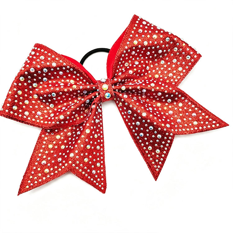 8'' Rhinestone Cheer Bow